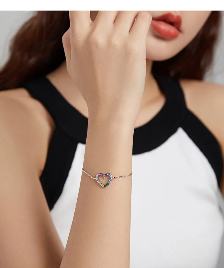Colorful Heart Bracelet