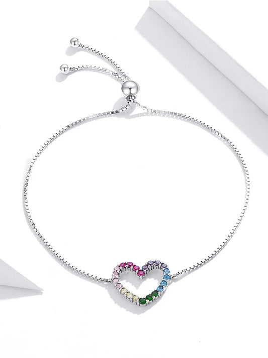 Colorful Heart Bracelet