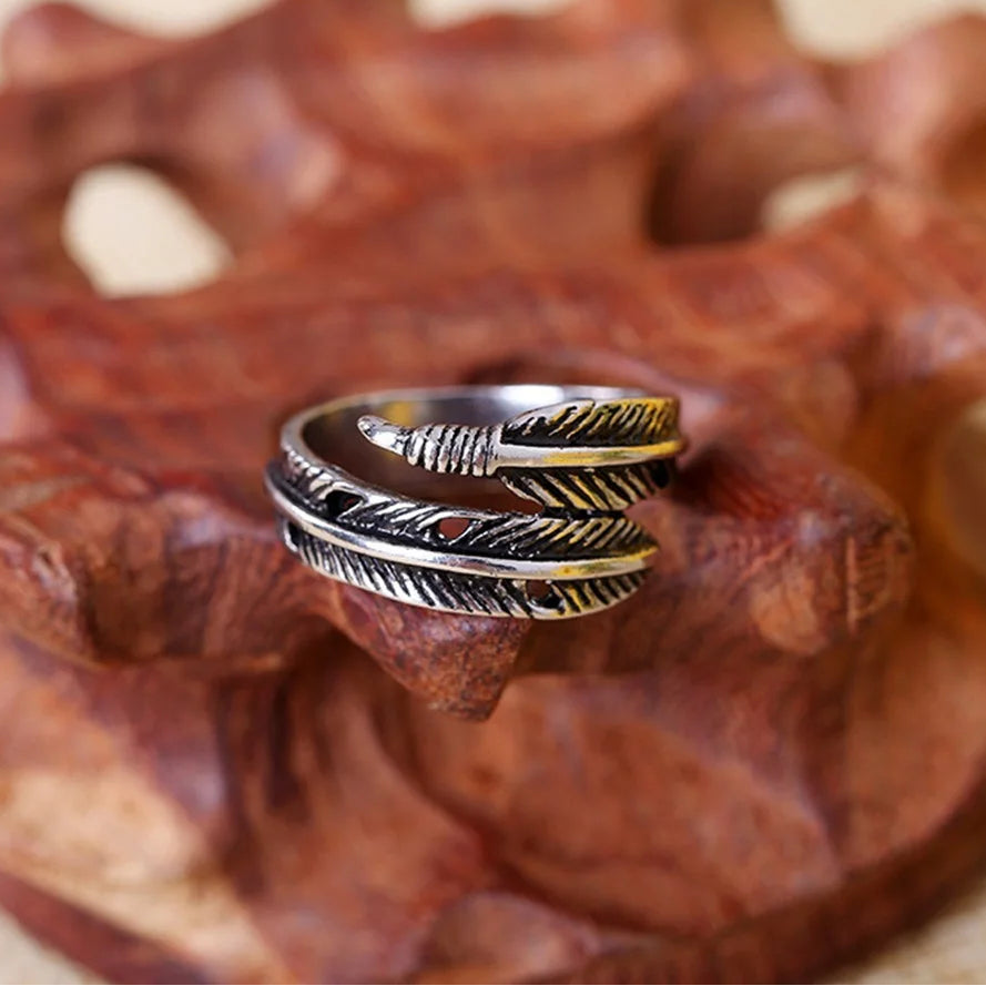 Feather Arrow Finger Rings