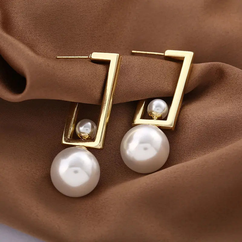 Three-in-One Pearl Earrings