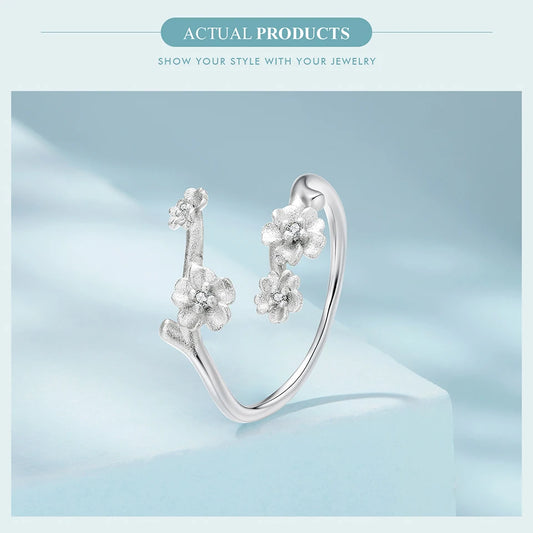 Plum Blossom Open Ring