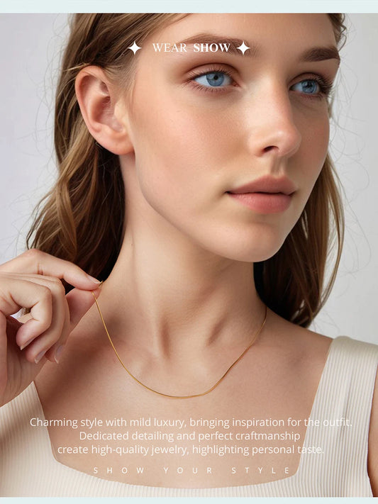 Fashion Round Snake Chain Necklace