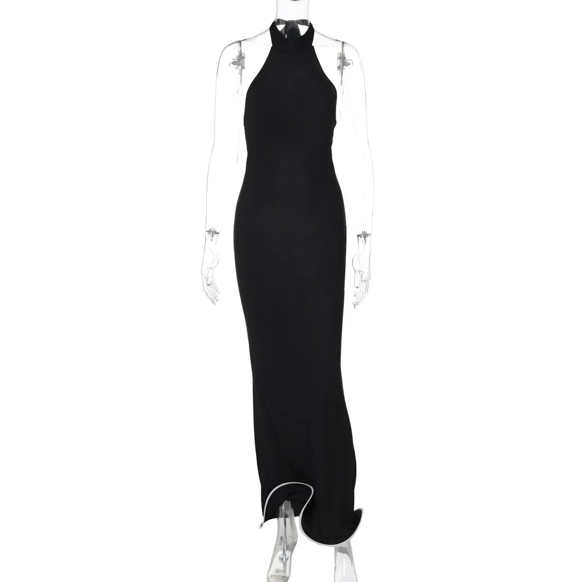 CLO012DJ
Elegant Halter Neck Backless Ruched Long Dress Women's Summer Sleeveless Bandage Bodycon Party Club Dresses Prom Evening Gowns - Klixstore