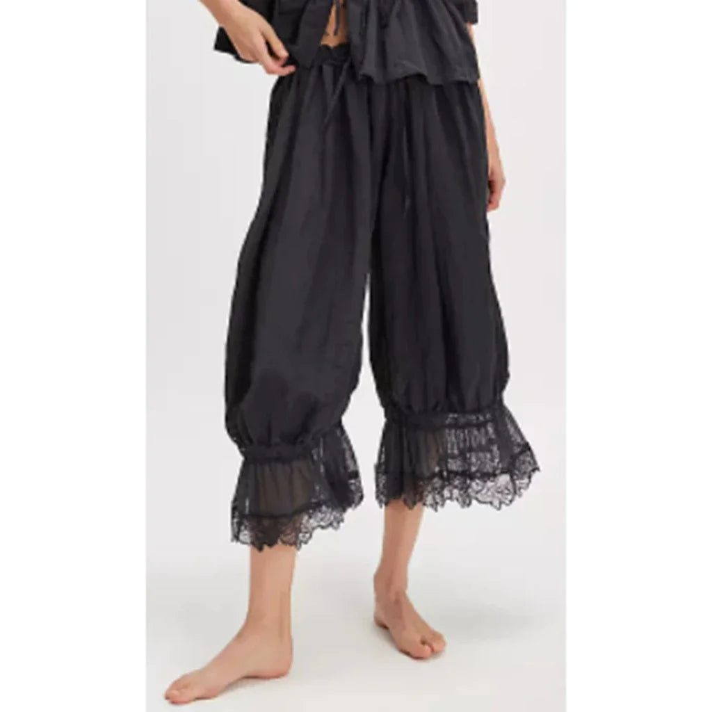 Loose Fit Bloomers Cropped Pants