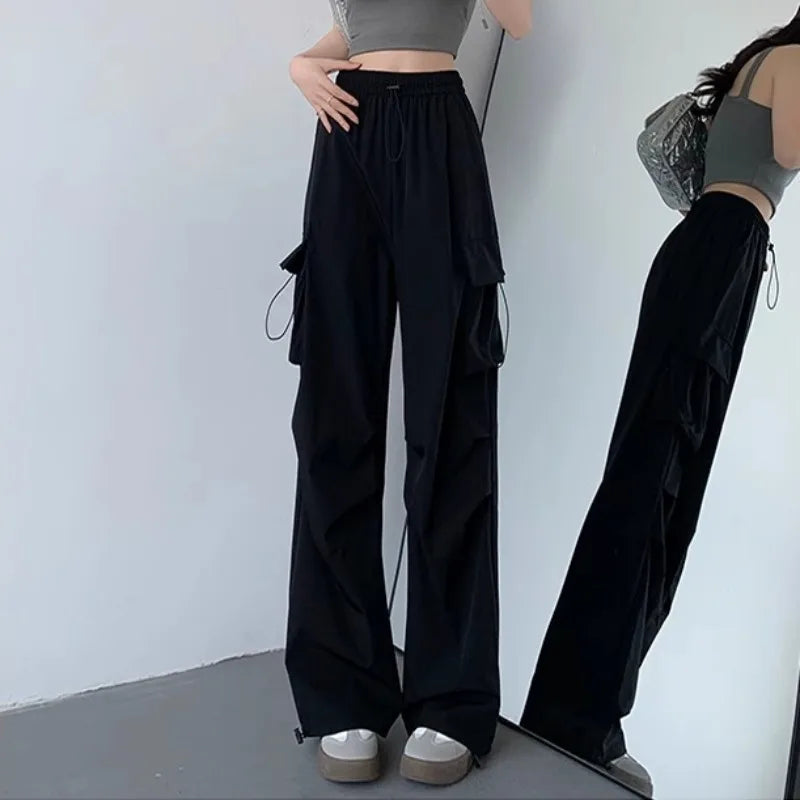 Female High Waist Loose Pants
