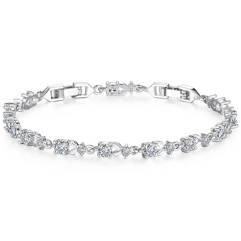 Luxury Rose Gold Multicolor Zircon Bracelet