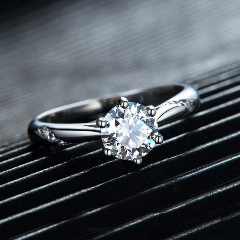 JEW038R
Diamond Solitaire Engagement 925 Sterling Silver Rings For Women - Klixstore