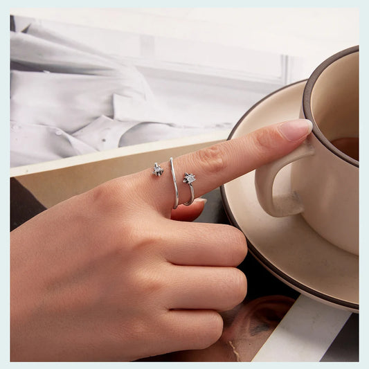 Three-layer Stars Open Ring