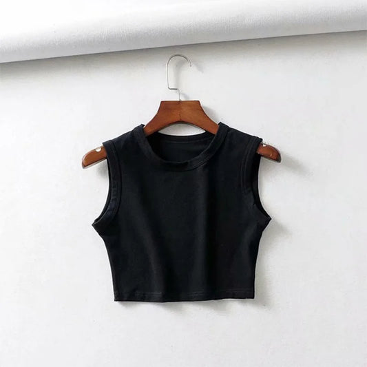 Vintage Cropped Tank Top for Women