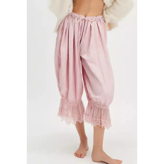 Loose Fit Bloomers Cropped Pants