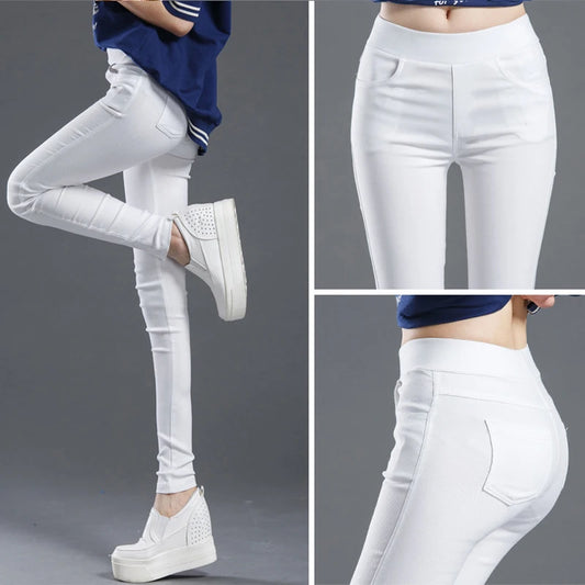 Elastic Stretch Skinny Leggings Slim