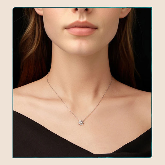 Sun Moissanite Necklace