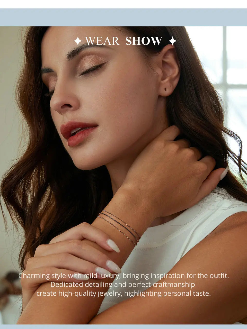 925 Silver Triple Layer Adjustable Bracelet