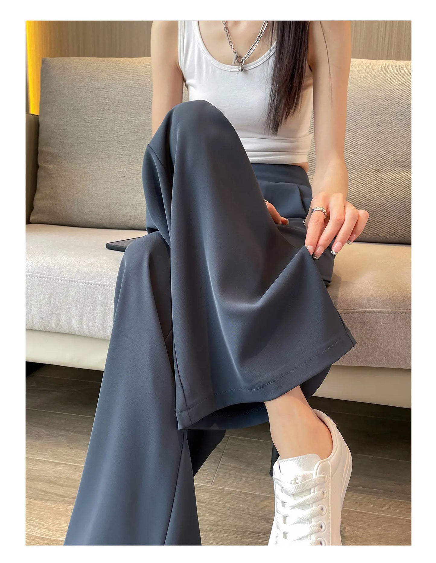 High Wide Leg High Waist Pants