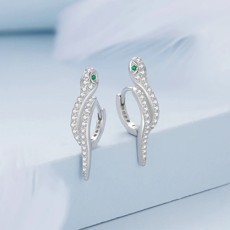 JEW002AX 925 Sterling Silver Snake Jewelry Set for Women Vintage - Klixstore