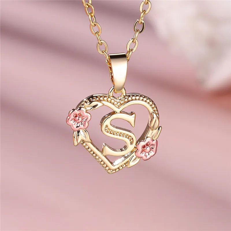 Letter Pendant Necklace