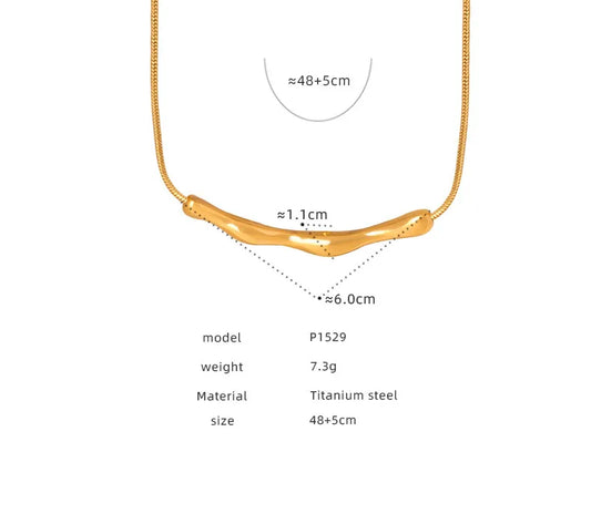 18k Gold Minimalist Mobile Pendant Necklace for Women