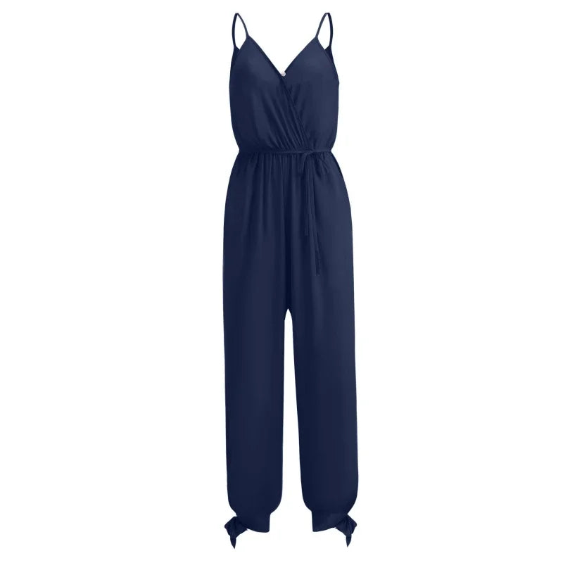 Bohemian Floral Print Summer Jumpsuit