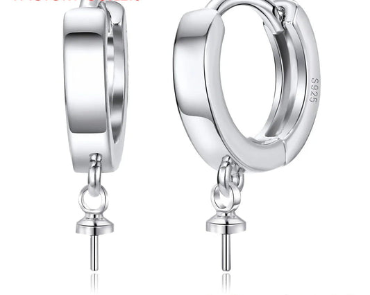 925 Sterling Silver Earring Findings for Women DIY Jewelry