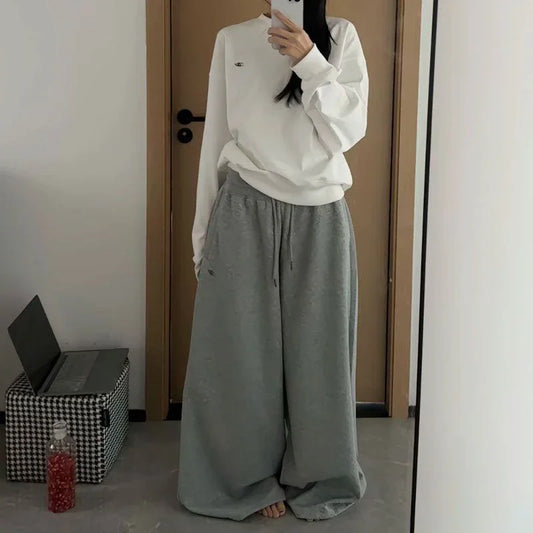 Y2K Vintage Baggy Wide Leg Sweatpants for Women