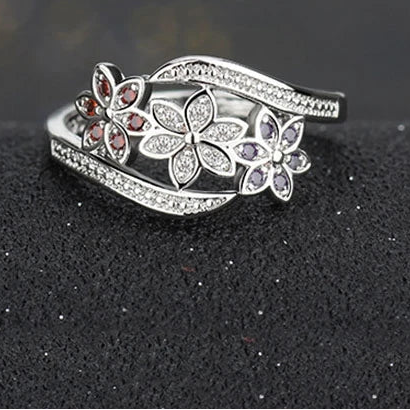 925 Sterling Silver Tree Design Ring for Women