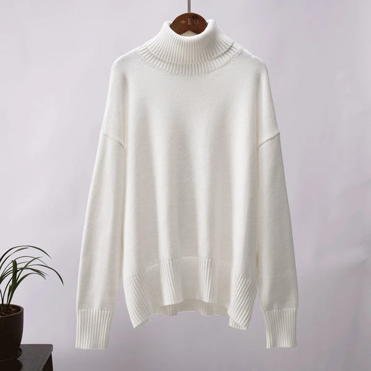 Thick Cashmere Turtleneck Sweater Women 2025