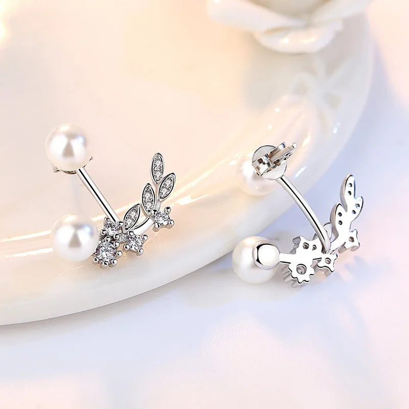 925 Sterling Silver Double Hoop Earrings