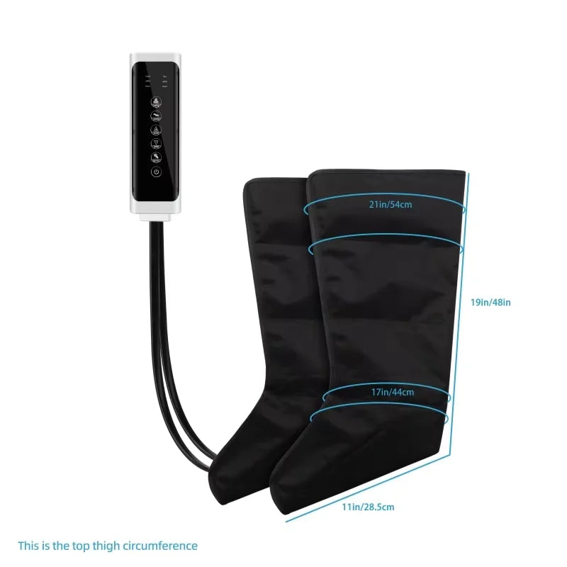 Electric Air Pressure Leg & Calf Massager with Remote Control