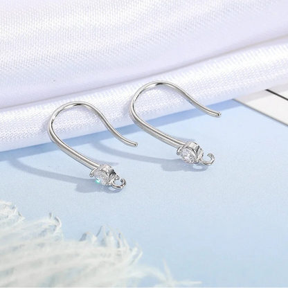 Minimalist 925 Sterling Silver Earring Findings