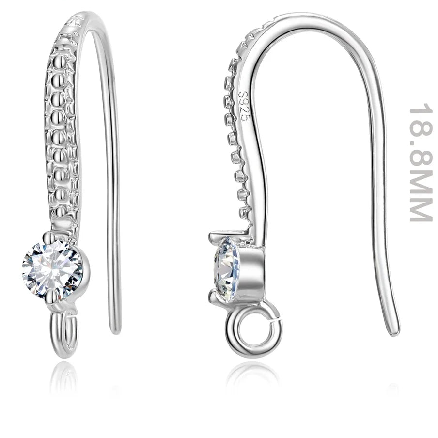 Minimalist 925 Sterling Silver Earring Findings