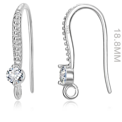 Minimalist 925 Sterling Silver Earring Findings