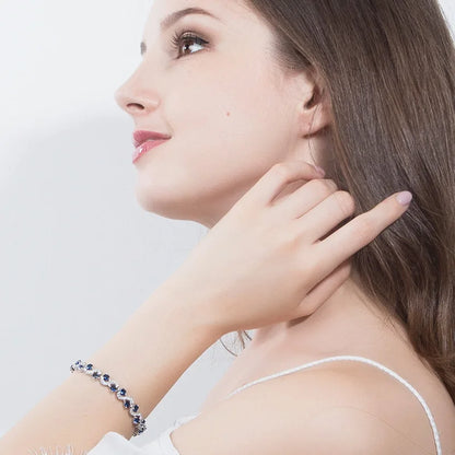 Silver Cubic Zirconia Tennis Bracelet
