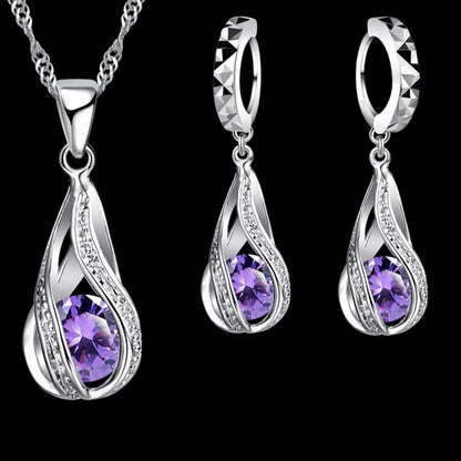 Silver Bridal Jewelry Sets