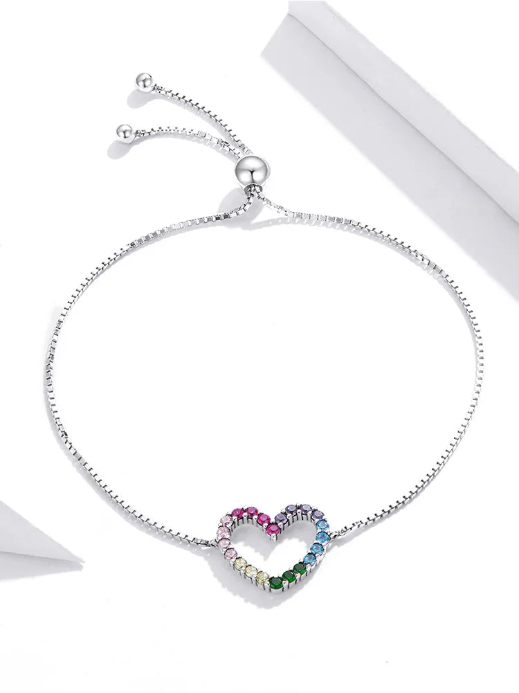 Colorful Heart   Bracelet