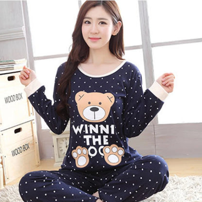 2-Piece Teacup Print Pajama Set