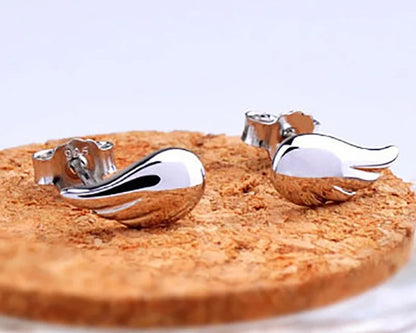 925 Silver Classic Wing Stud Earrings