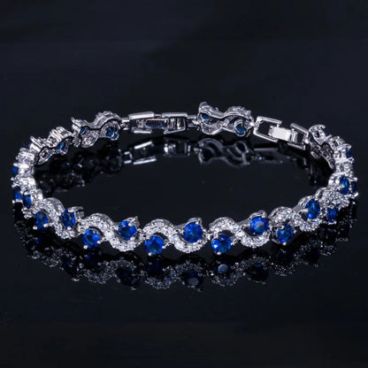 Silver Cubic Zirconia Tennis Bracelet
