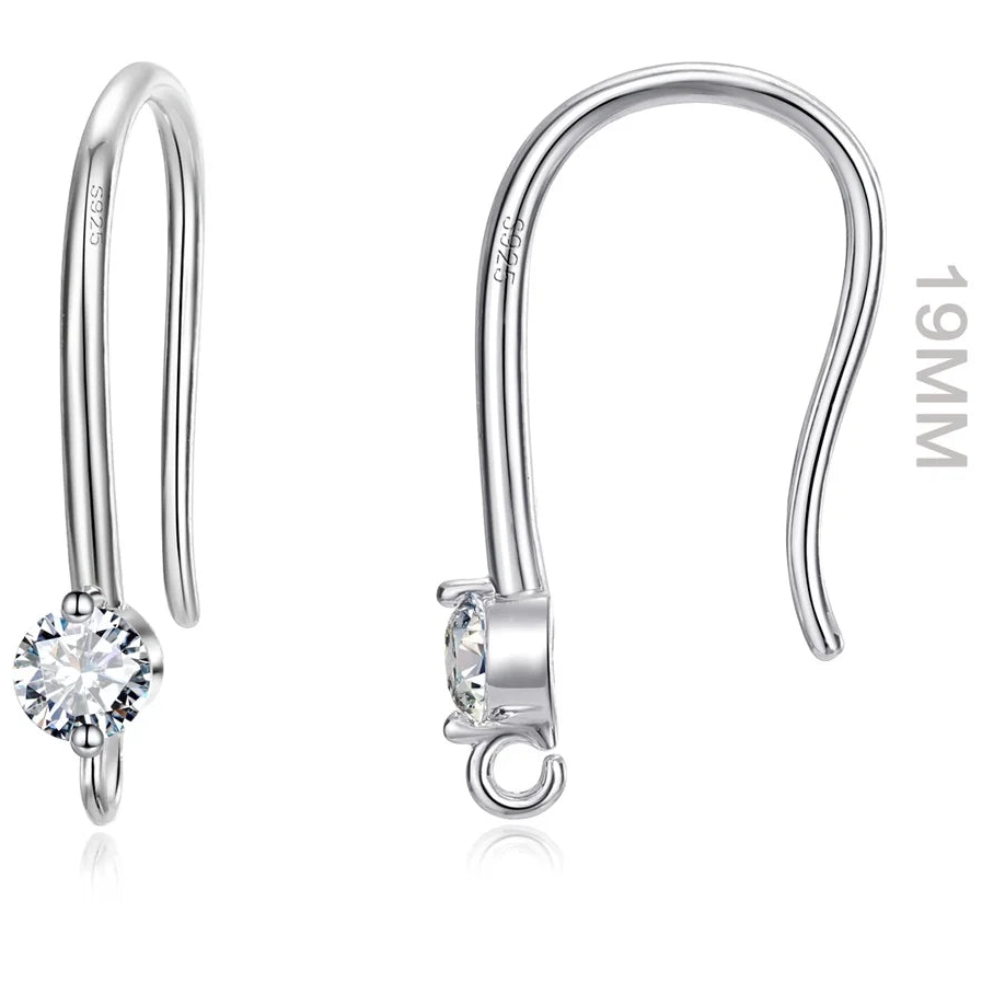 Minimalist 925 Sterling Silver Earring Findings