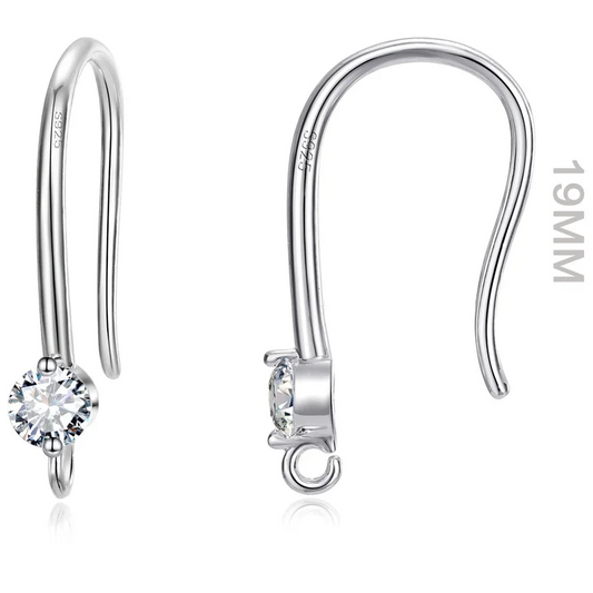 Minimalist 925 Sterling Silver Earring Findings