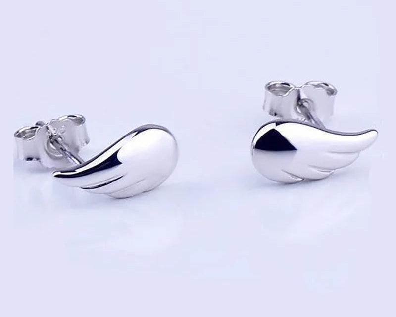 925 Silver Classic Wing Stud Earrings