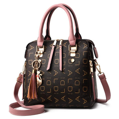 Women's Tassel Top Handle Handbag
