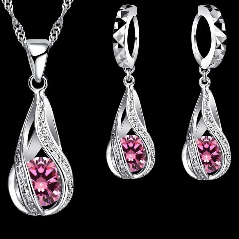 Silver Bridal Jewelry Sets