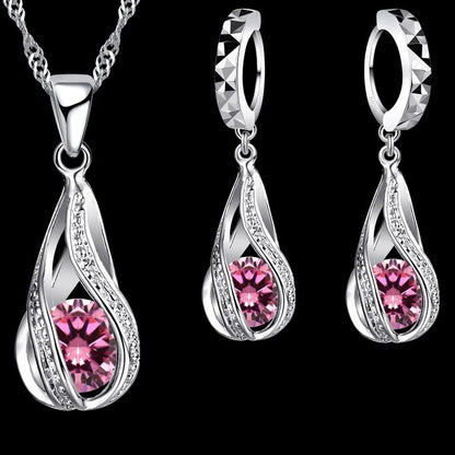 Silver Bridal Jewelry Sets