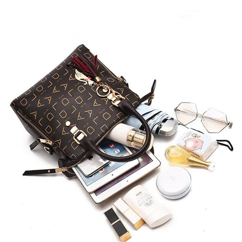 Women's Tassel Top Handle Handbag