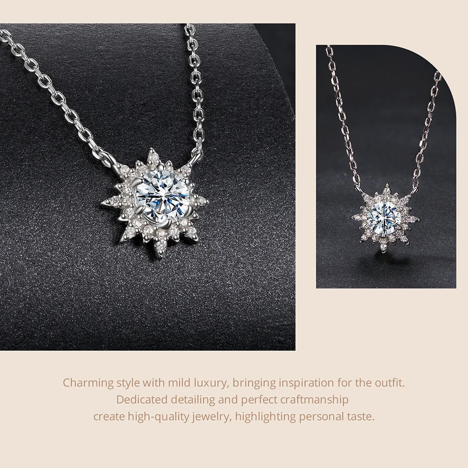 Sun Moissanite Necklace