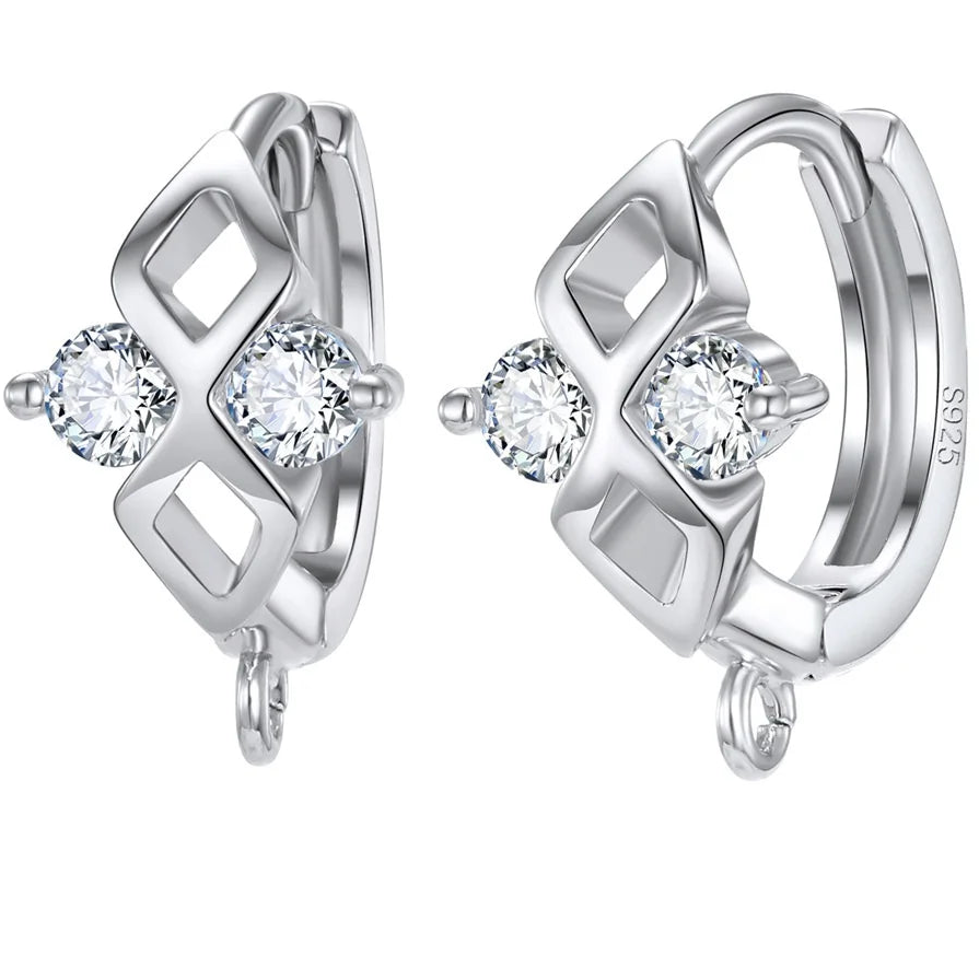 925 Sterling Silver Korean Earring Findings for DIY Jewelry