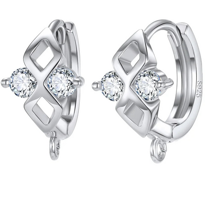 925 Sterling Silver Korean Earring Findings for DIY Jewelry