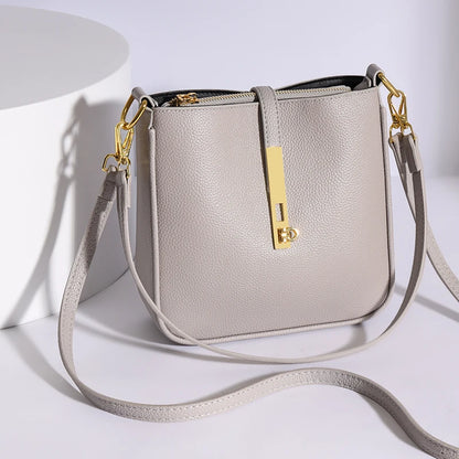 Women's 100% Cowhide Leather Shoulder Tote Bag