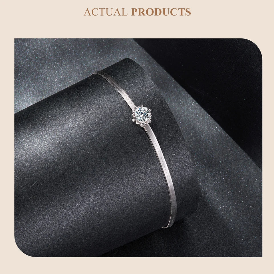 Flower Buds Moissanite Bracelet