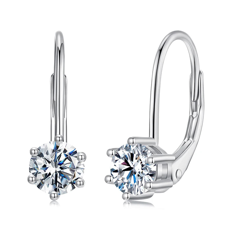 JEW013ER    Brilliant Round Cut Lab Created Diamond Dangle Earrings - Klixstore